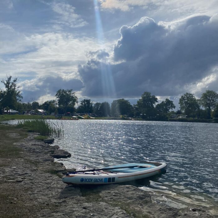 Canoe and water